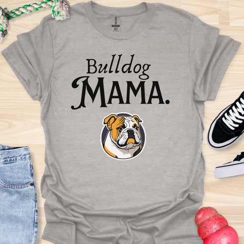 Bulldog Mama - V3 - Retro Graphic T-Shirt